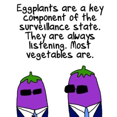 Eggplants are a key component of the surveillance state